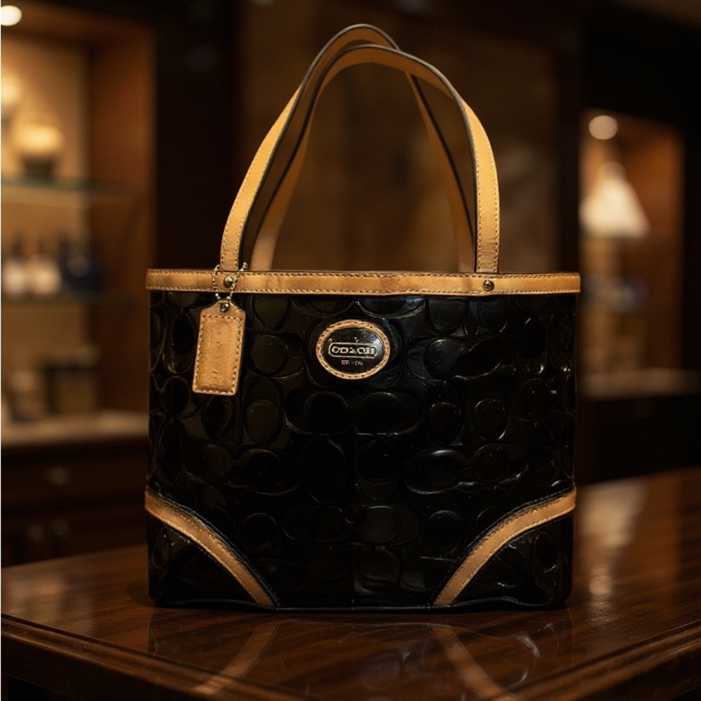 Coach Black Payton Tote
